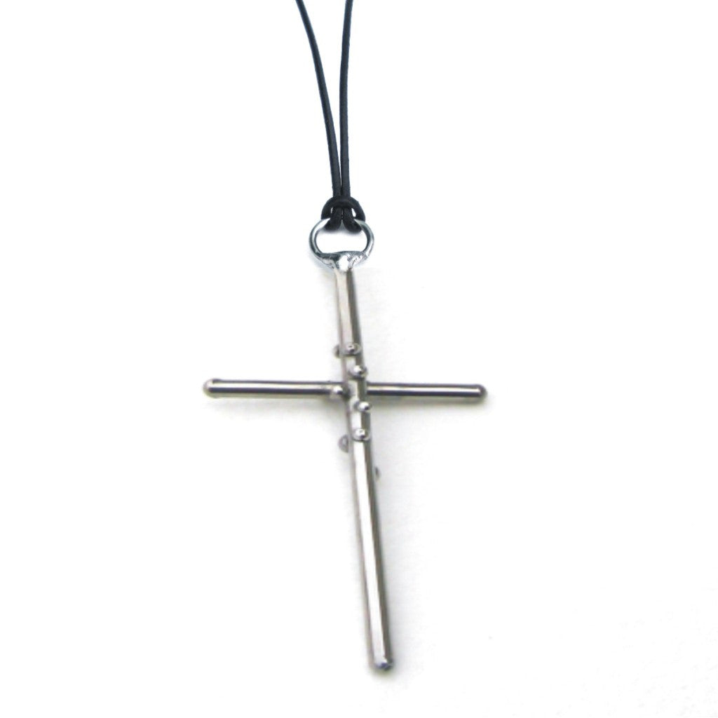 Cross Pendant, leather