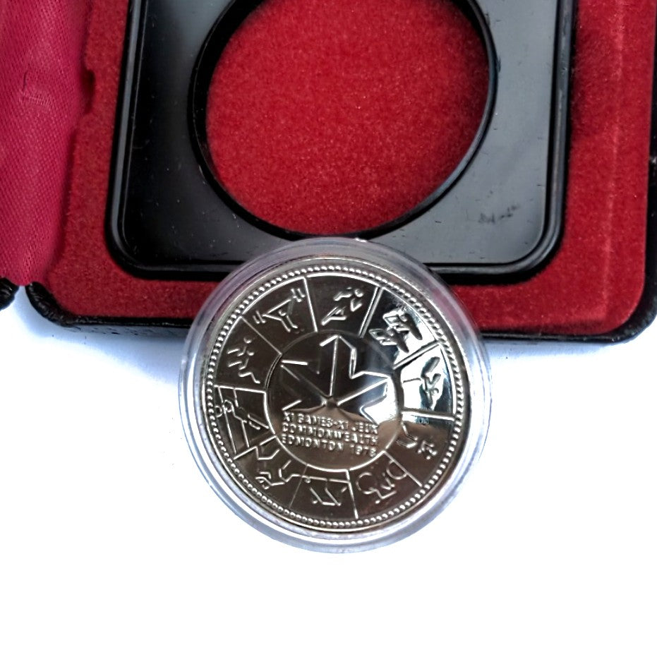 1978 $1 Silver Canadian Coin, 11th Commonwealth Games detail