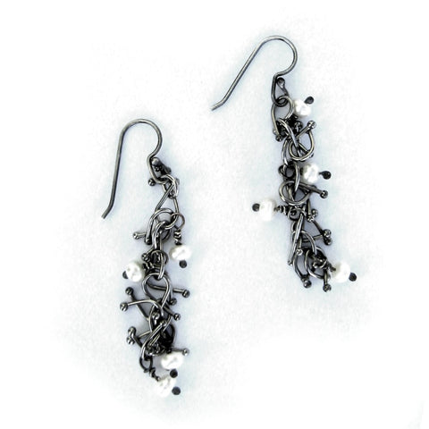 Barbell Cluster Earrings